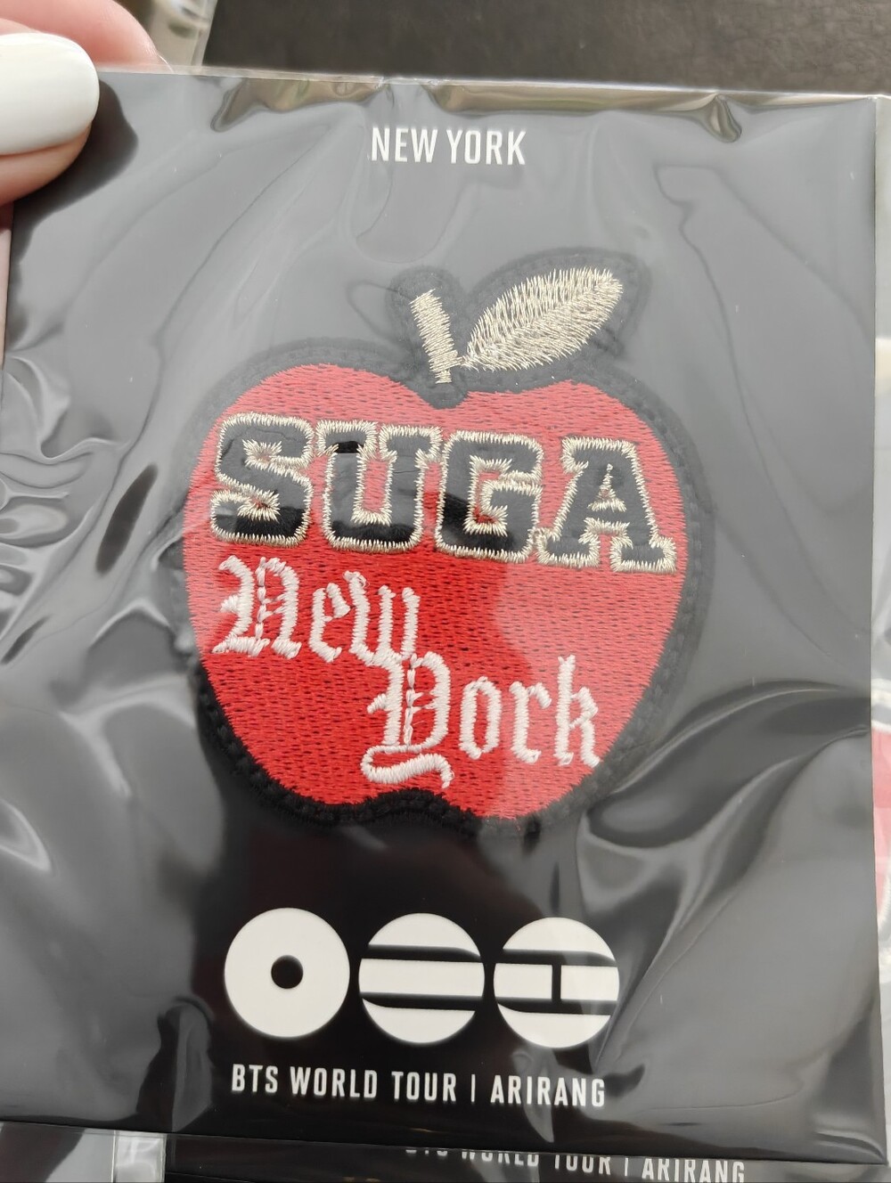 BTS Arirang NYC Pop Up Exclusive Patch- Suga